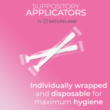 Load image into Gallery viewer, Natureland [20/40 Pack Vaginal Suppository Applicators for Women,Soft Tip Auxiliary Tool for Pills, Tablet Suppositories, Individually Wrapped (40 Count (Pack of 1), Large tip applicators)