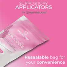 Load image into Gallery viewer, Natureland Vaginal Suppository Applicators for Women,Soft Tip Auxiliary Tool for Pills, Tablet Suppositories, Individually Wrapped (40 Count (Pack of 1), Small tip applicators for Capsules)