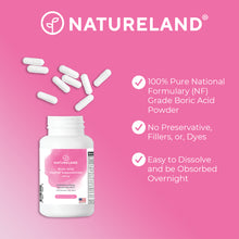 Load image into Gallery viewer, NATURELAND Boric Acid Suppository 40pc