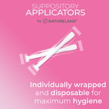 Load image into Gallery viewer, NATURELAND Vaginal Suppository Applicators (SLIM) - Small Tip for Capsules Suppositories (20 Count (Pack of 1)