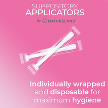 Load image into Gallery viewer, Natureland Vaginal Suppository Applicators for Women,Soft Tip Auxiliary Tool for Pills, Tablet Suppositories, Individually Wrapped (40 Count (Pack of 1), Small tip applicators for Capsules)
