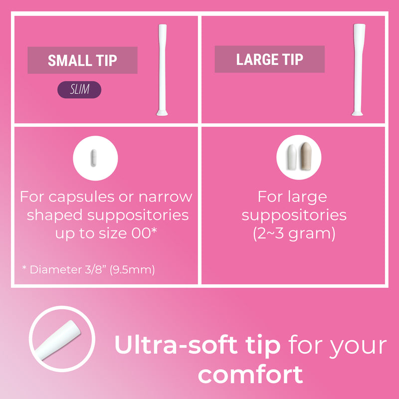 Vaginal Suppository Applicators (Slim Tip)